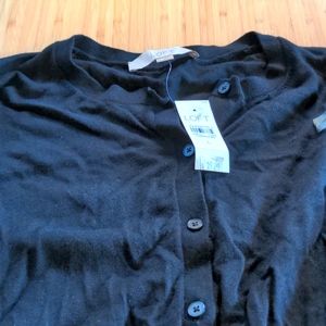 Lightweight black long sleeve cardigan